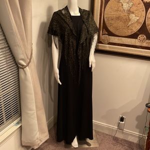 VINTAGE AYRE LONG BLACK DRESS